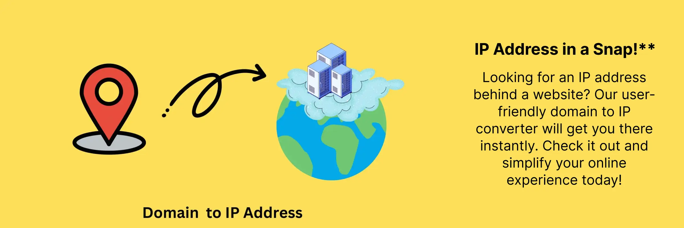 Domain to IP Conversion Icon Ad